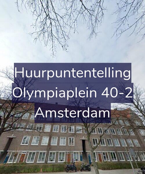Foto gevel Huurpuntentelling voor Olympiaplein 40-2, Amsterdam