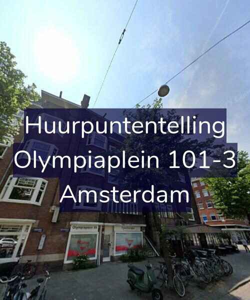Foto gevel Huurpuntentelling voor Olympiaplein 101-3, Amsterdam