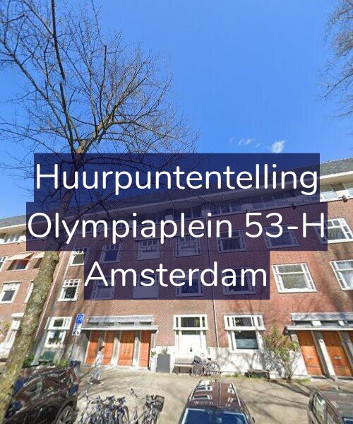 Foto gevel Huurpuntentelling voor Olympiaplein 53-H, Amsterdam