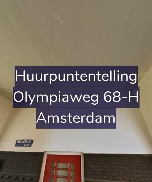 Foto gevel Huurpuntentelling voor Olympiaweg 68-H, Amsterdam