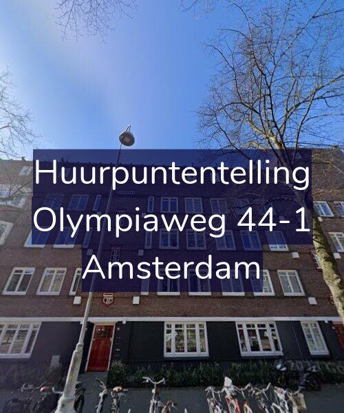 Foto gevel Huurpuntentelling voor Olympiaweg 44-1, Amsterdam