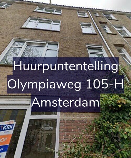 Foto gevel Huurpuntentelling voor Olympiaweg 105-H, Amsterdam