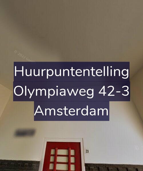 Foto gevel Huurpuntentelling voor Olympiaweg 42-3, Amsterdam