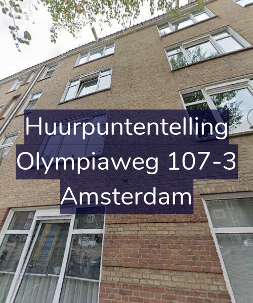 Foto gevel Huurpuntentelling voor Olympiaweg 107-3, Amsterdam