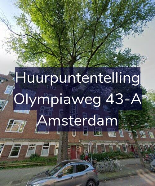 Foto gevel Huurpuntentelling voor Olympiaweg 43-A, Amsterdam