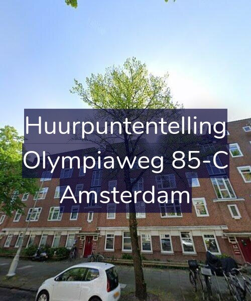 Foto gevel Huurpuntentelling voor Olympiaweg 85-C, Amsterdam