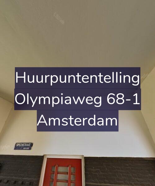 Foto gevel Huurpuntentelling voor Olympiaweg 68-1, Amsterdam
