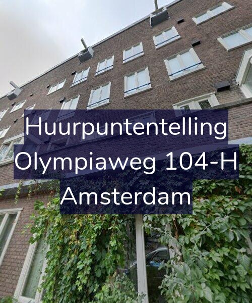 Foto gevel Huurpuntentelling voor Olympiaweg 104-H, Amsterdam