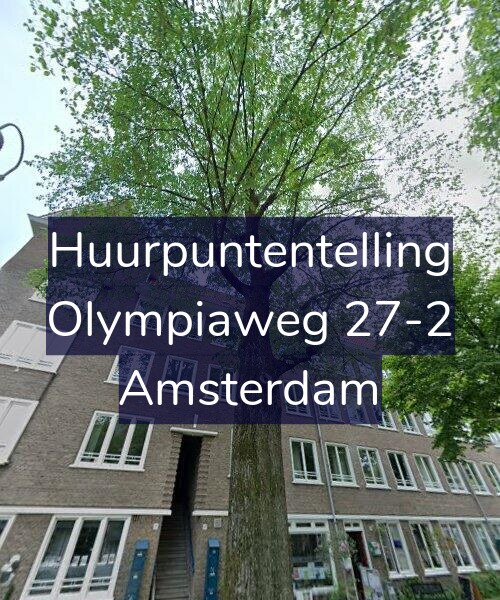 Foto gevel Huurpuntentelling voor Olympiaweg 27-2, Amsterdam