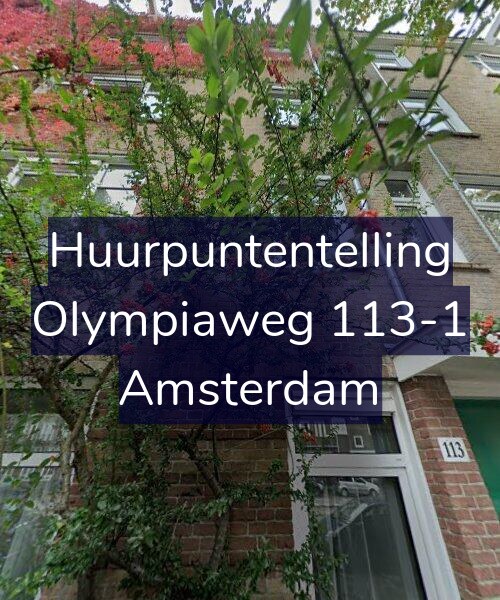 Foto gevel Huurpuntentelling voor Olympiaweg 113-1, Amsterdam