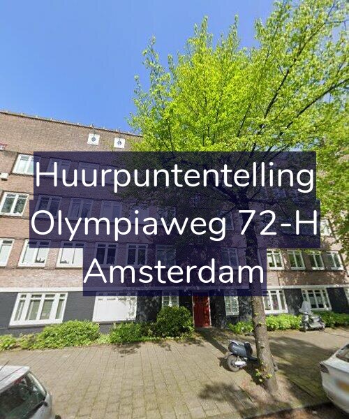 Foto gevel Huurpuntentelling voor Olympiaweg 72-H, Amsterdam