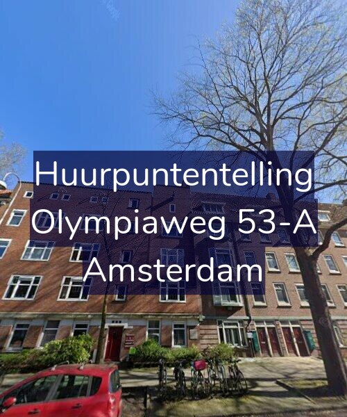 Foto gevel Huurpuntentelling voor Olympiaweg 53-A, Amsterdam