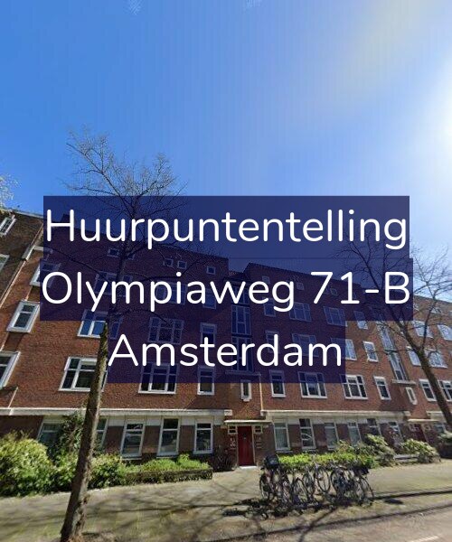 Foto gevel Huurpuntentelling voor Olympiaweg 71-B, Amsterdam