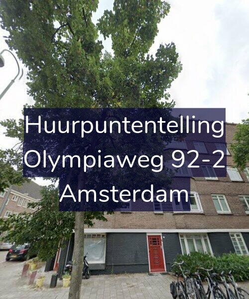 Foto gevel Huurpuntentelling voor Olympiaweg 92-2, Amsterdam
