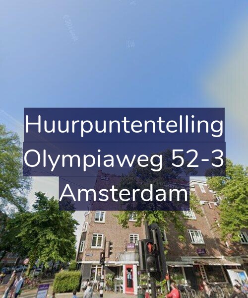 Foto gevel Huurpuntentelling voor Olympiaweg 52-3, Amsterdam