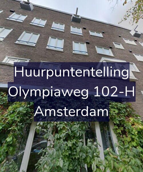 Foto gevel Huurpuntentelling voor Olympiaweg 102-H, Amsterdam
