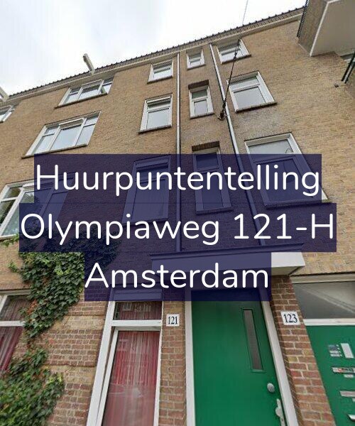 Foto gevel Huurpuntentelling voor Olympiaweg 121-H, Amsterdam