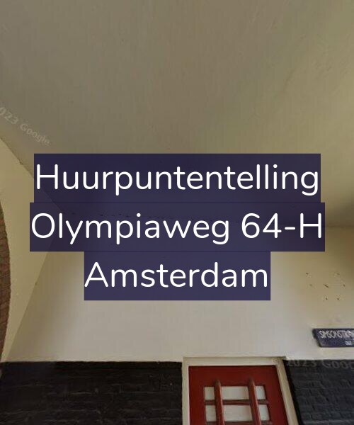 Foto gevel Huurpuntentelling voor Olympiaweg 64-H, Amsterdam