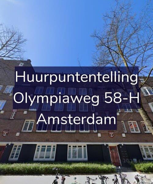 Foto gevel Huurpuntentelling voor Olympiaweg 58-H, Amsterdam