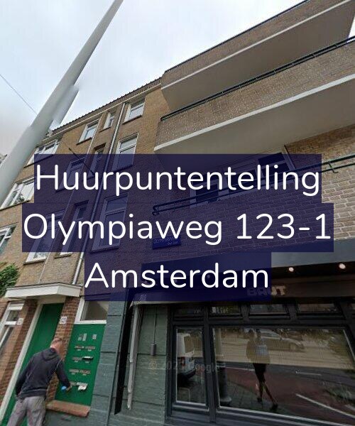 Foto gevel Huurpuntentelling voor Olympiaweg 123-1, Amsterdam