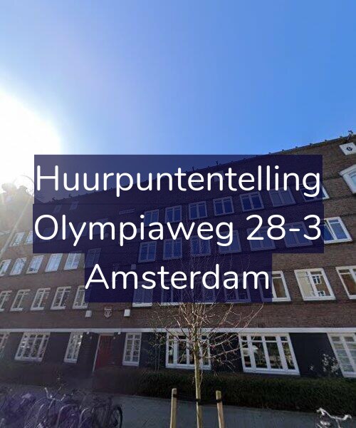 Foto gevel Huurpuntentelling voor Olympiaweg 28-3, Amsterdam