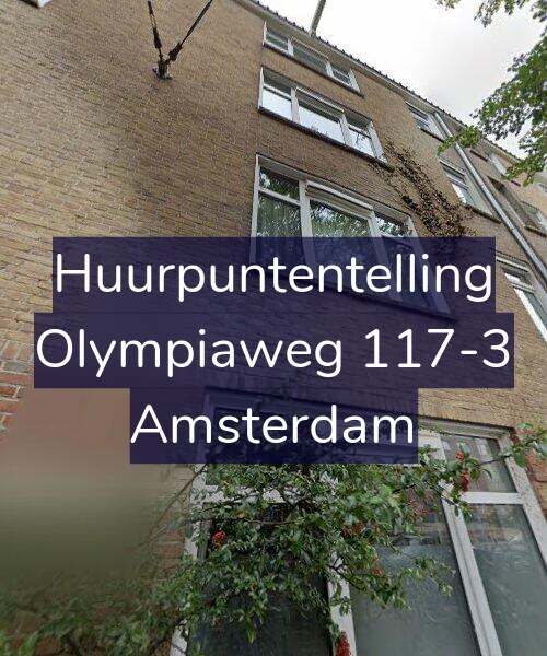 Foto gevel Huurpuntentelling voor Olympiaweg 117-3, Amsterdam