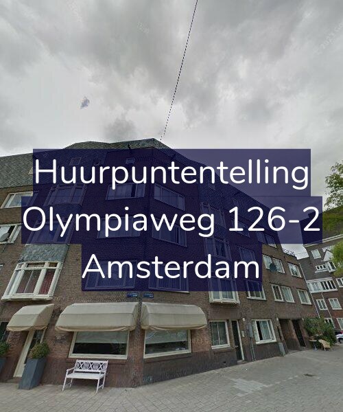 Foto gevel Huurpuntentelling voor Olympiaweg 126-2, Amsterdam
