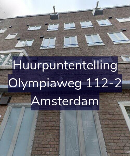 Foto gevel Huurpuntentelling voor Olympiaweg 112-2, Amsterdam