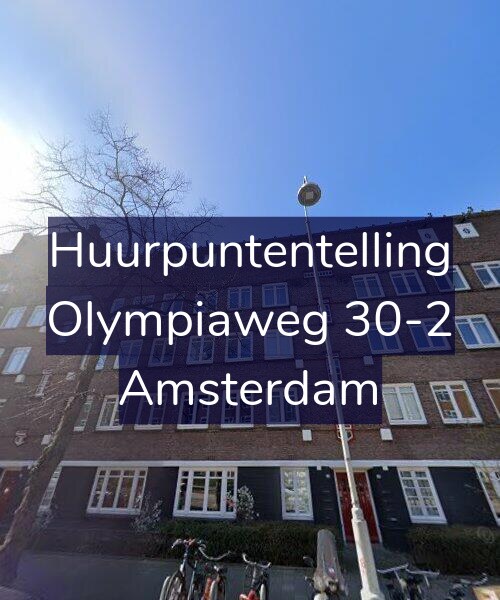 Foto gevel Huurpuntentelling voor Olympiaweg 30-2, Amsterdam