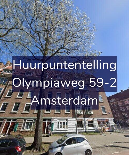 Foto gevel Huurpuntentelling voor Olympiaweg 59-2, Amsterdam