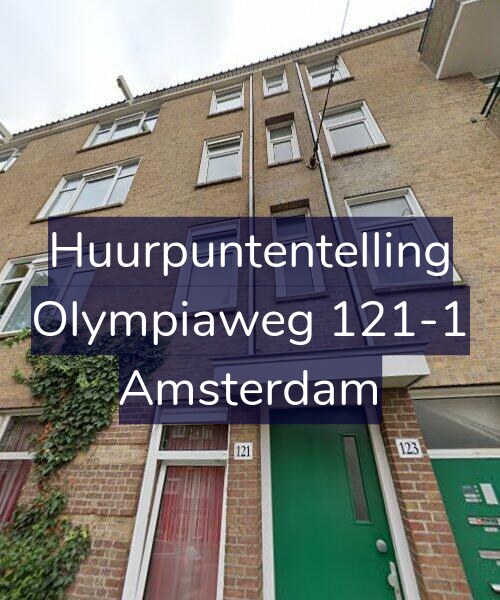 Foto gevel Huurpuntentelling voor Olympiaweg 121-1, Amsterdam
