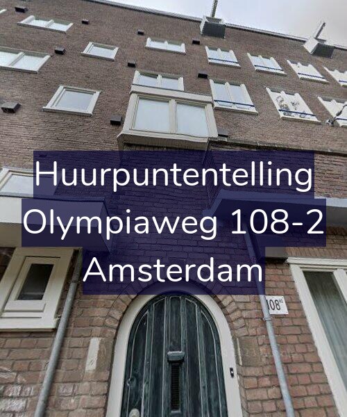 Foto gevel Huurpuntentelling voor Olympiaweg 108-2, Amsterdam
