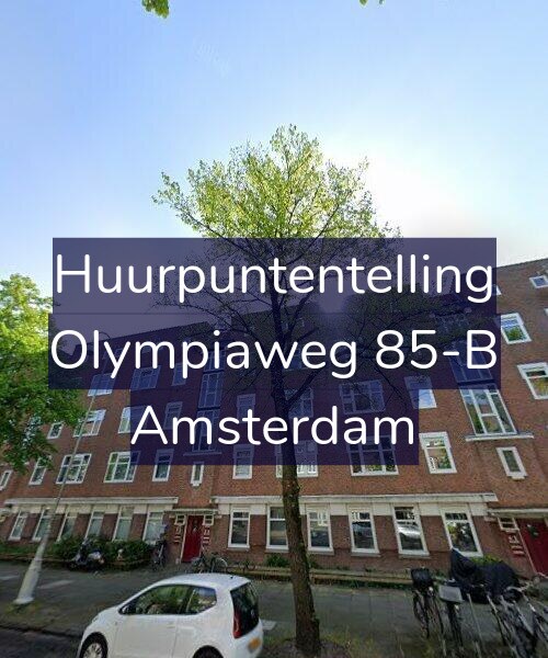 Foto gevel Huurpuntentelling voor Olympiaweg 85-B, Amsterdam