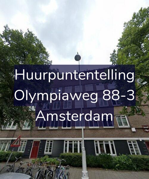 Foto gevel Huurpuntentelling voor Olympiaweg 88-3, Amsterdam