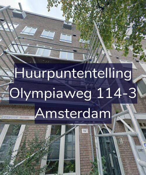 Foto gevel Huurpuntentelling voor Olympiaweg 114-3, Amsterdam