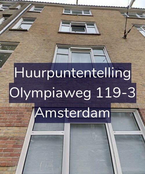 Foto gevel Huurpuntentelling voor Olympiaweg 119-3, Amsterdam