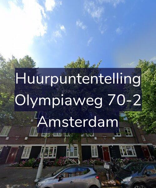 Foto gevel Huurpuntentelling voor Olympiaweg 70-2, Amsterdam