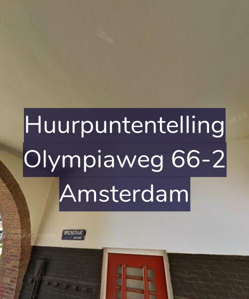 Foto gevel Huurpuntentelling voor Olympiaweg 66-2, Amsterdam