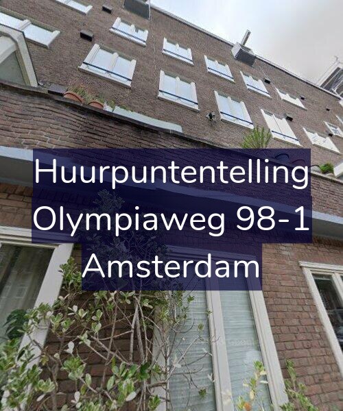 Foto gevel Huurpuntentelling voor Olympiaweg 98-1, Amsterdam