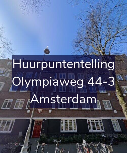 Foto gevel Huurpuntentelling voor Olympiaweg 44-3, Amsterdam
