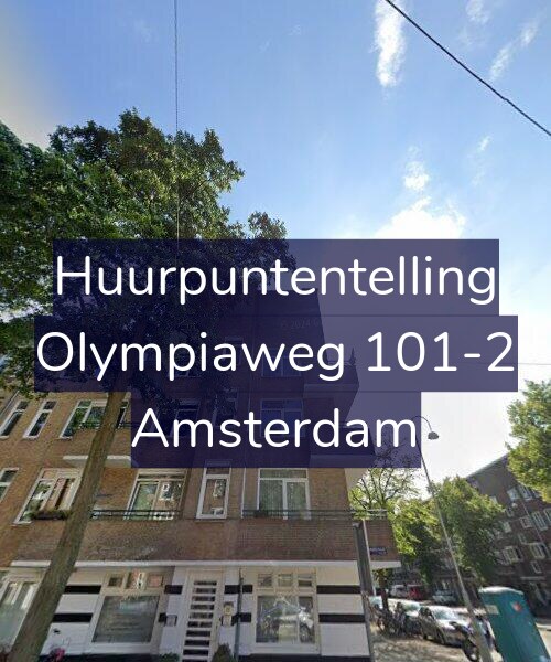 Foto gevel Huurpuntentelling voor Olympiaweg 101-2, Amsterdam