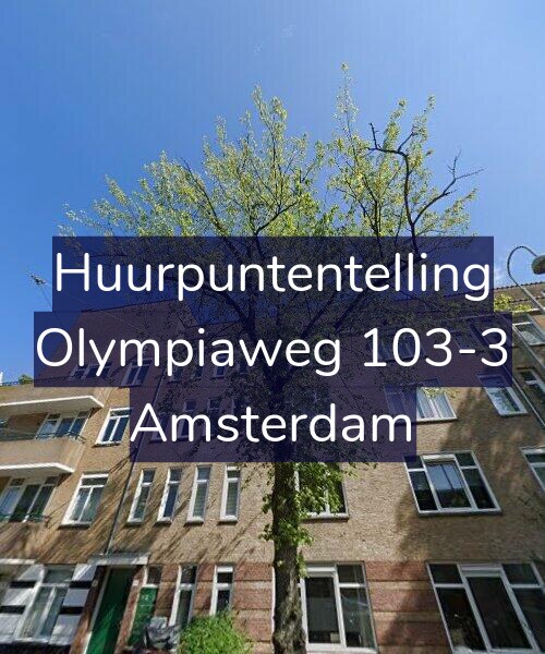 Foto gevel Huurpuntentelling voor Olympiaweg 103-3, Amsterdam
