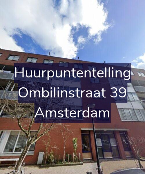 Foto gevel Huurpuntentelling voor Ombilinstraat 39, Amsterdam