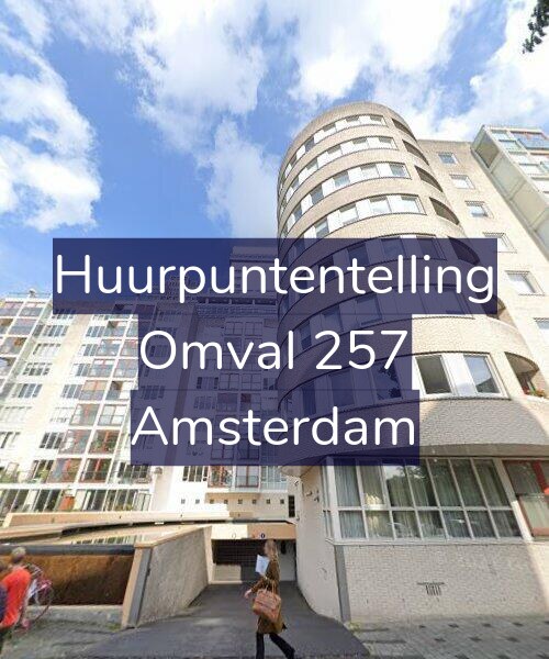 Foto gevel Huurpuntentelling voor Omval 257, Amsterdam