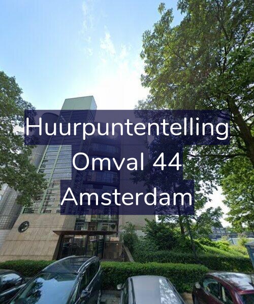 Foto gevel Huurpuntentelling voor Omval 44, Amsterdam