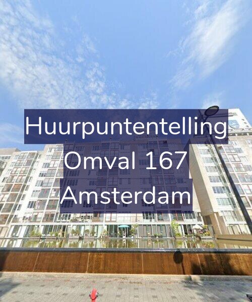 Foto gevel Huurpuntentelling voor Omval 167, Amsterdam