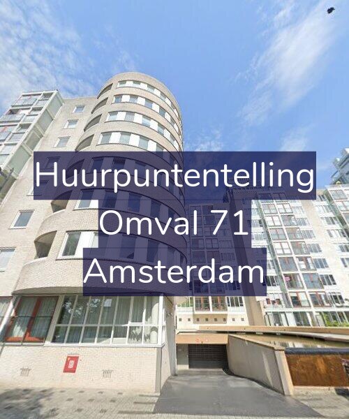 Foto gevel Huurpuntentelling voor Omval 71, Amsterdam