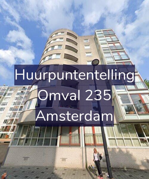 Foto gevel Huurpuntentelling voor Omval 235, Amsterdam