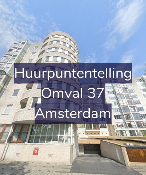Foto gevel Huurpuntentelling voor Omval 37, Amsterdam