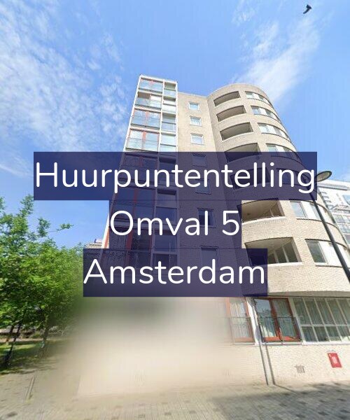 Foto gevel Huurpuntentelling voor Omval 5, Amsterdam